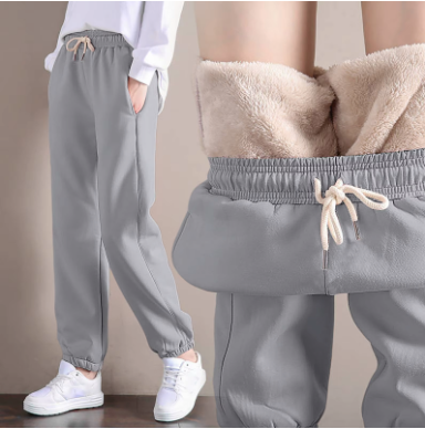 Winter Thermal Lambswool Warm Casual Pants