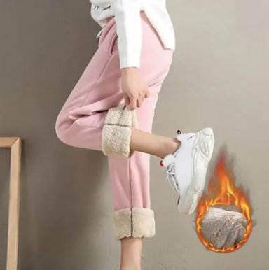 Winter Thermal Lambswool Warm Casual Pants